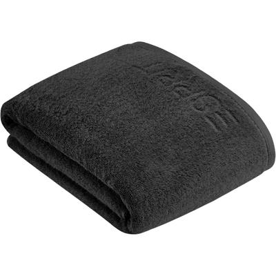 Badetuch ESPRIT "Modern Solid", graphit, B:100cm L:150cm, Frottier, Baumwolle, Handtücher, Badetuch, vegan produziert