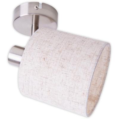 NÄVE Deckenspot "Maron", beige (natur), 1, H: 19cm, 1 Stk., Leuchten, Deckenleuchte, Wandleuchte, Spot, E14 max. 40W, Metall/Textil, Deckenspot