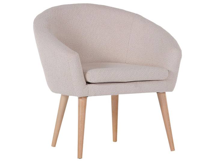 Carryhome Sessel, Creme, Holz, Buche, massiv, Uni, 73x73x66 cm, Stoffauswahl, Wohnzimmer, Sessel, Sonstige Sessel