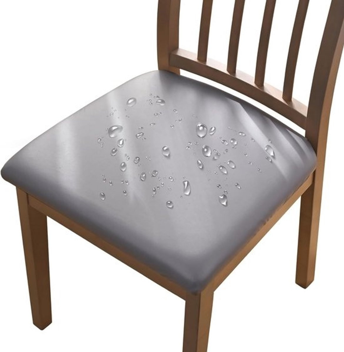 Set van 4 of 6 waterdichte stretch stoelhoezen voor eetkamer, keuken en tuin