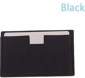 Fusion Finds Compact Makeup Mirror Travel Makeup Mirror Unbreakable Pocket Mirror With PU Leather Case black
