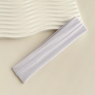 Fusion Finds Flex Fit Active Sports Headband For Women Elastic Yoga Running Hair Band white
