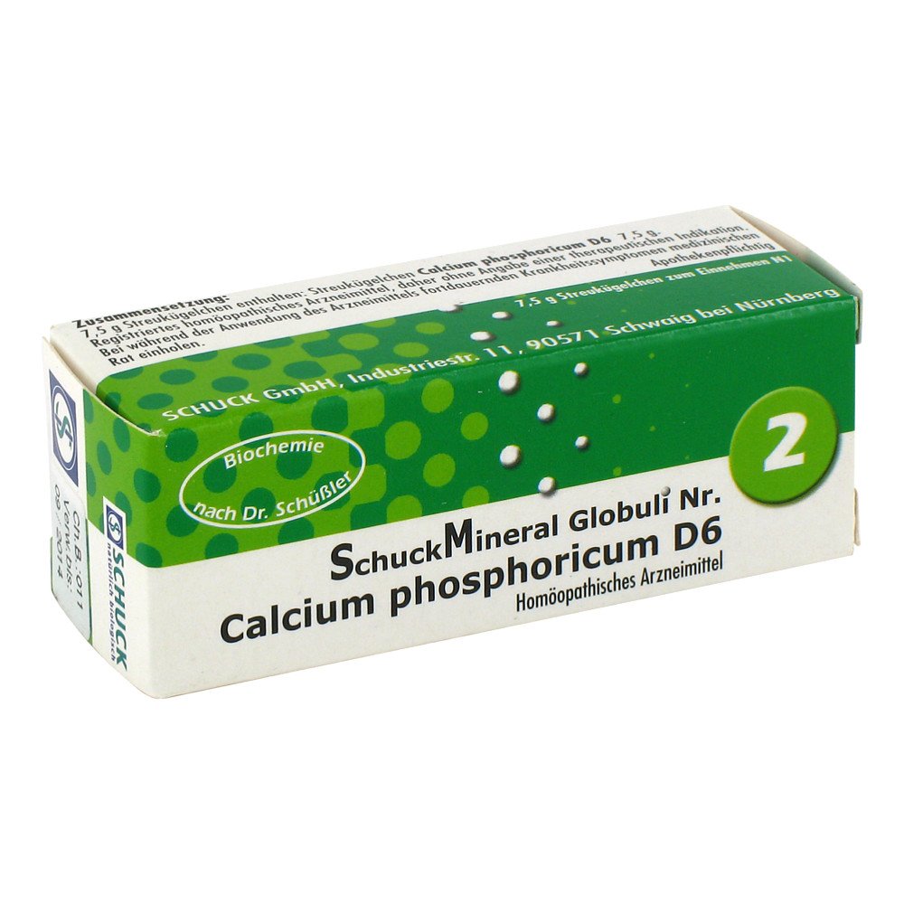 SCHUCK GmbH Arzneimittelfabrik Schuckmineral Globuli 2 Calcium phosphoricum D6 05122423