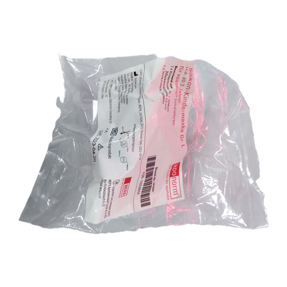 Aponorm Inhalator Silikon-Maske Gr.L blau 1 St Gerät