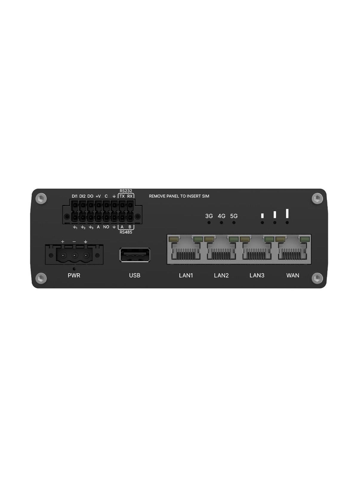 Teltonika RUTM55 - wireless router - WWAN - Wi-Fi 5 - 5G 3G 4G - DIN rail mountable wall-mountable flush-mountable - Wireless router 802.11a/b/g/n/Wi-Fi 5 Wave 2