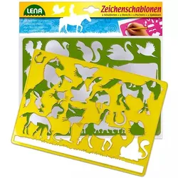 LENA: 2-teiliges Zeichenschablonen-Set – Haustiere