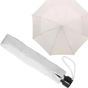 Böttcher-AG Regenschirm Prima, weis, Auf-Automatik, Ø 96 cm, 28 cm, Taschenschirm