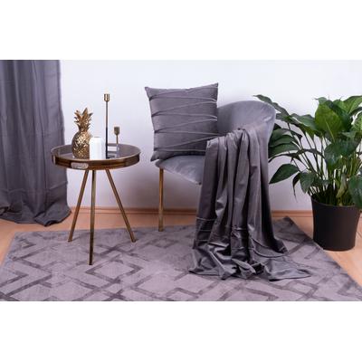 Dekokissen KAYOOM "Paulina 125", grau (graphit, unifarben), B:130cm H:1cm L:170cm, Polyester, Dekokissen_Sitzkissen_Kissenhüllen