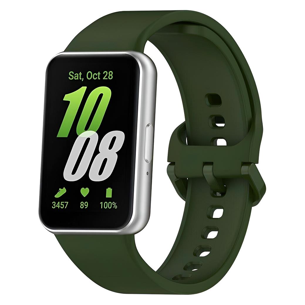 Techsuit - Watchband (W086) - Samsung Galaxy Fit3 - Green (Silicone) (70708548)