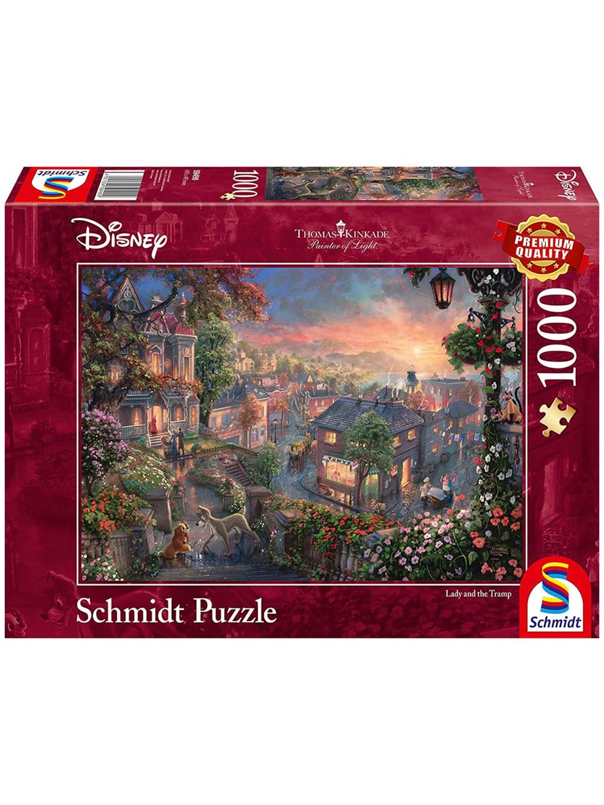 Schmidt Puzzle - Thomas Kinkade: Disney - Lady and the Tramp