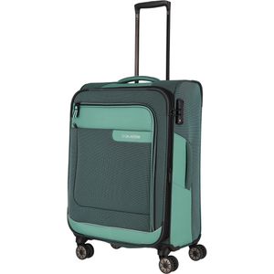 Travelite Koffer Viia, erweiterbar, eukalyptus, Weichschale, 4 Rollen, 70 Liter, 44 x 67 x 29cm
