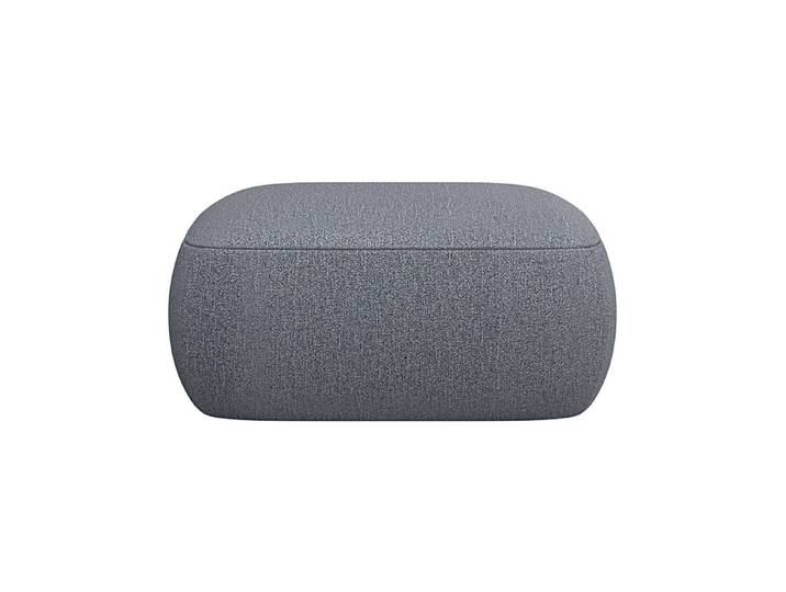 FLEXLUX Pouf Torino, rund, bodennah, Sitzhocker, Polsterhocker, Modernes, organisches Hocker-Design, Kaltschaum, Wellenunterfederung