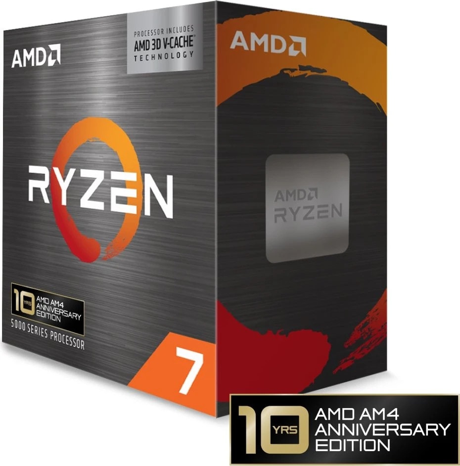 AMD Ryzen 7 5800X3D 10th Anniversary Edition, Sockel AM4 CPU BOX 100-100000651POF