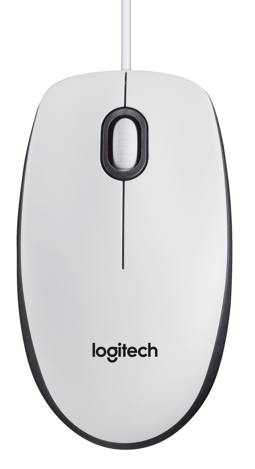 Logitech M100 muis met kabel, wit