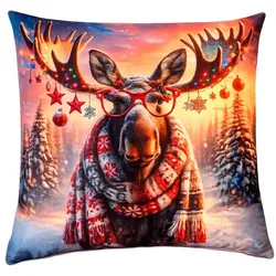 Collection Noblesse Kissen Elch 35 x cm Polyester Bunt