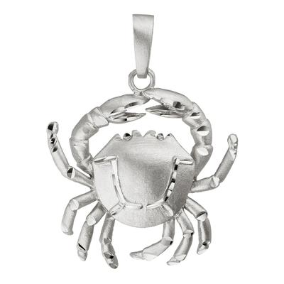 Sternzeichenanhänger JOBO "Anhänger Sternzeichen", silber (silber 925), Schmuckanhänger, Damen, Krebs, Silber 925 (Sterlingsilber), 925 Silber rhodiniert