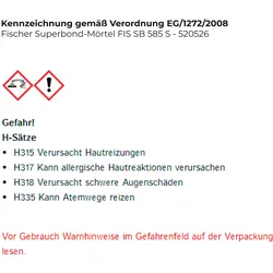 Fischer Superbond-Mörtel FIS SB 585 S - 520526