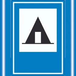 HB-Druck Zeltplatz Aufkleber A5 (148x210mm)