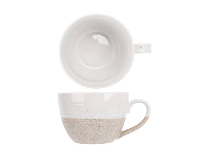 Lot de 6 Mug en Céramique, blanc, 46 cl