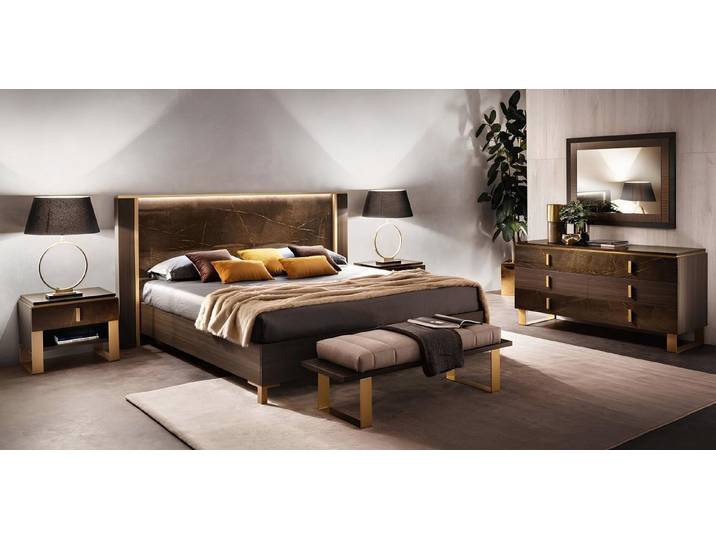 Xlmoebel Polsterbett Luxus Doppelbett im modernen italienischen Stil für Schlafzimmer (Polsterbett, Luxus Doppelbett), Made in Europa