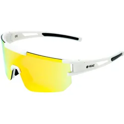 Yeaz, Damen, Sportbrille, Sunspark (Weiss, Silver Mirror), Weiss