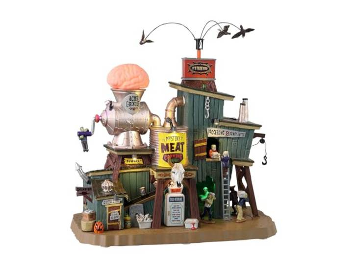 Lemax 35008-UK Spooky Town Sights & Sounds: Mystery Meat Canning Co.