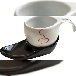 Luigi Colani Espressotasse Vision 2tlg Loop red/black
