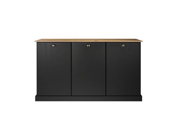 Buffet 3 portes STANFORD Noir / miel
