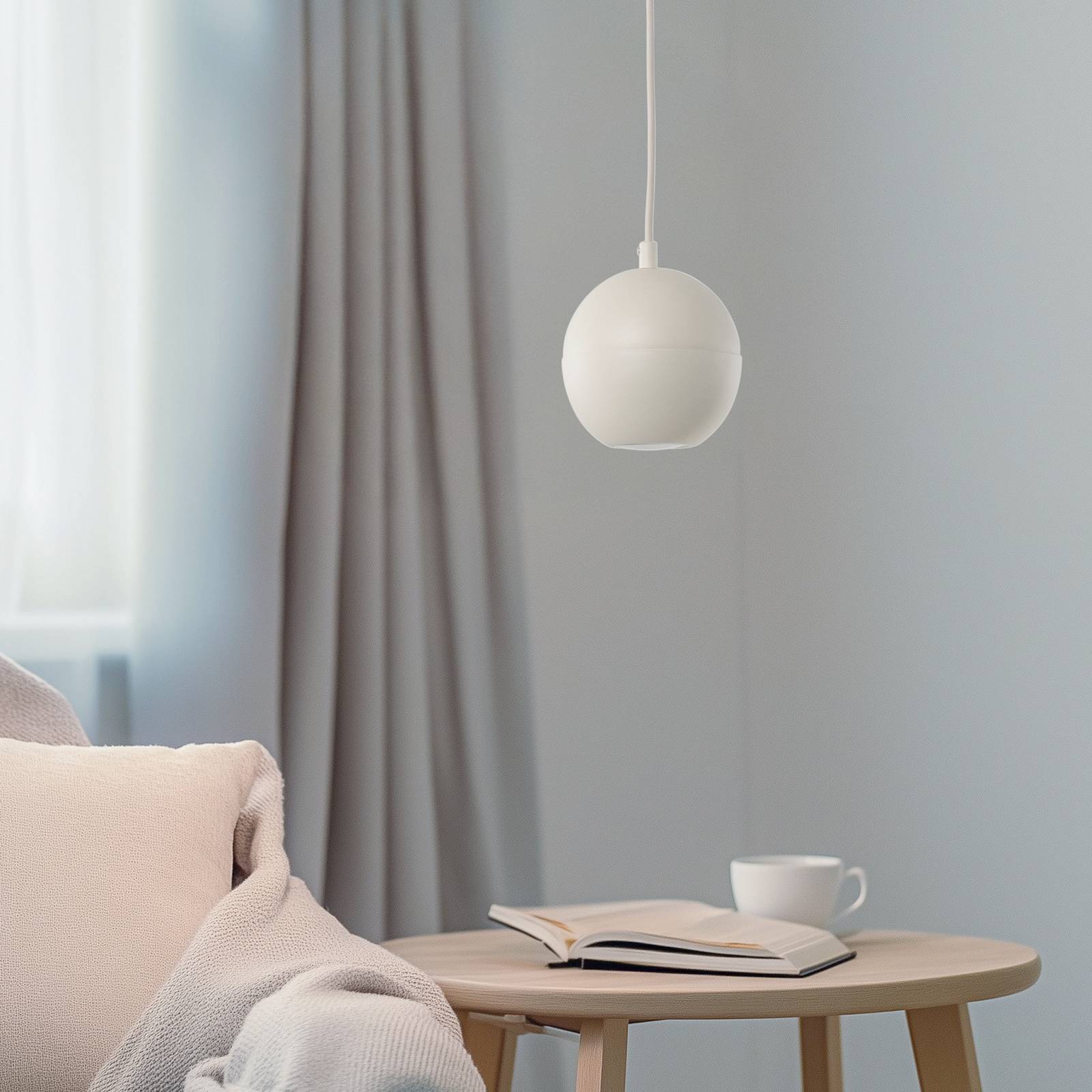 Hängelampe Midway HELAM, creme / amber, für Wohn- / Esszimmer, Metall, Pendelleuchte