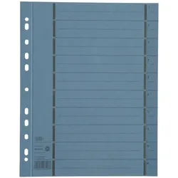 Oxford, Ordner Zubehör, Trennbl„tter mit Perforation, DIN A4 šberbreite, blau