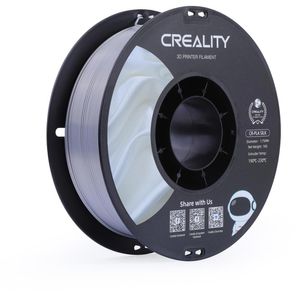 Creality Filament CR-PLA Seide, silber, 1,75mm, biobasiert, geruchsarm, seidenglänzend, 1kg Spule