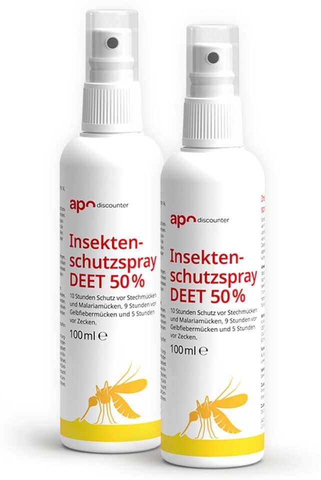 Insektenschutzspray DEET 50 % gegen Mücken von apodiscounter