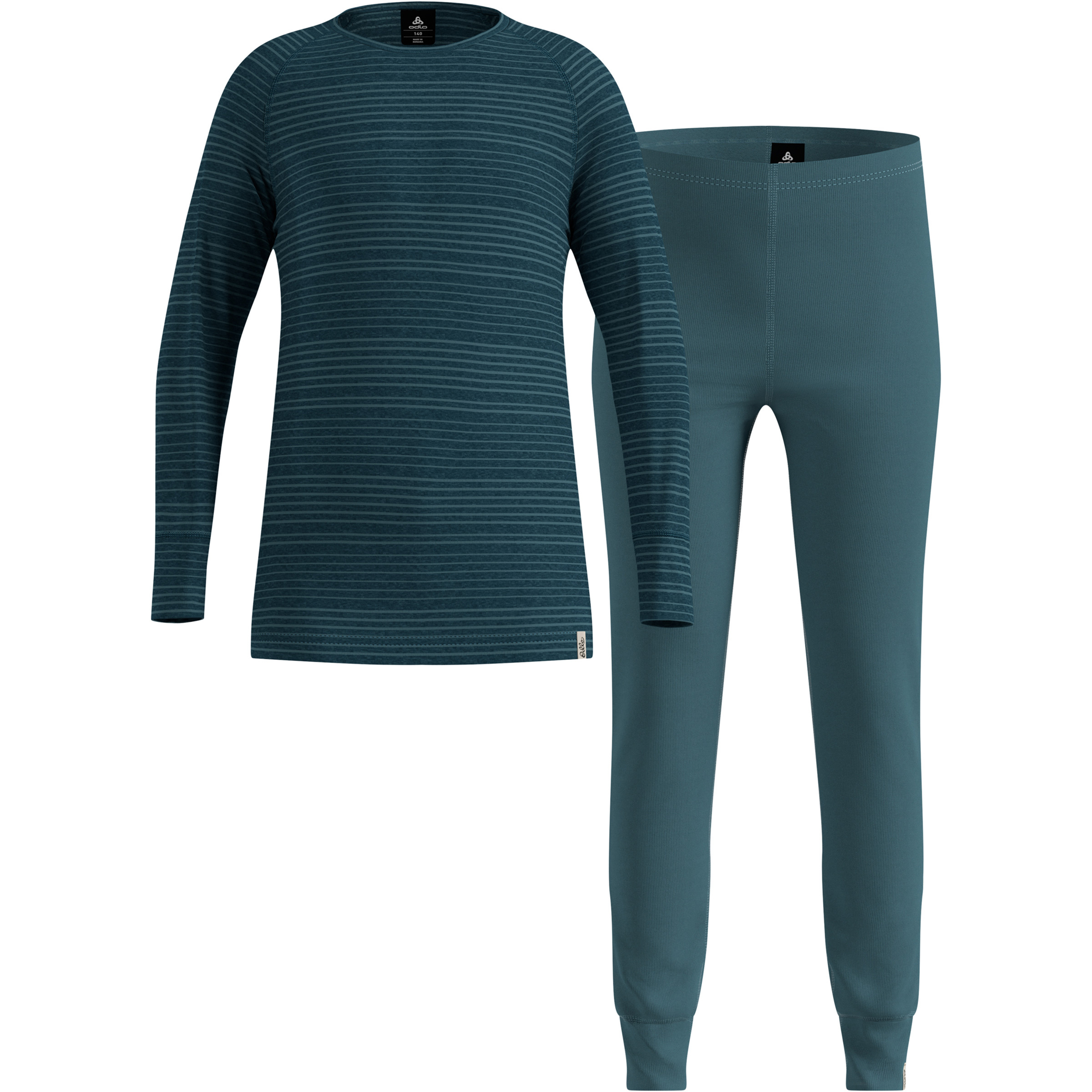 Odlo Active Warm Unterwäsche Set Kinder Unterwäsche Sets tuerkis Größe 140 Elastisch