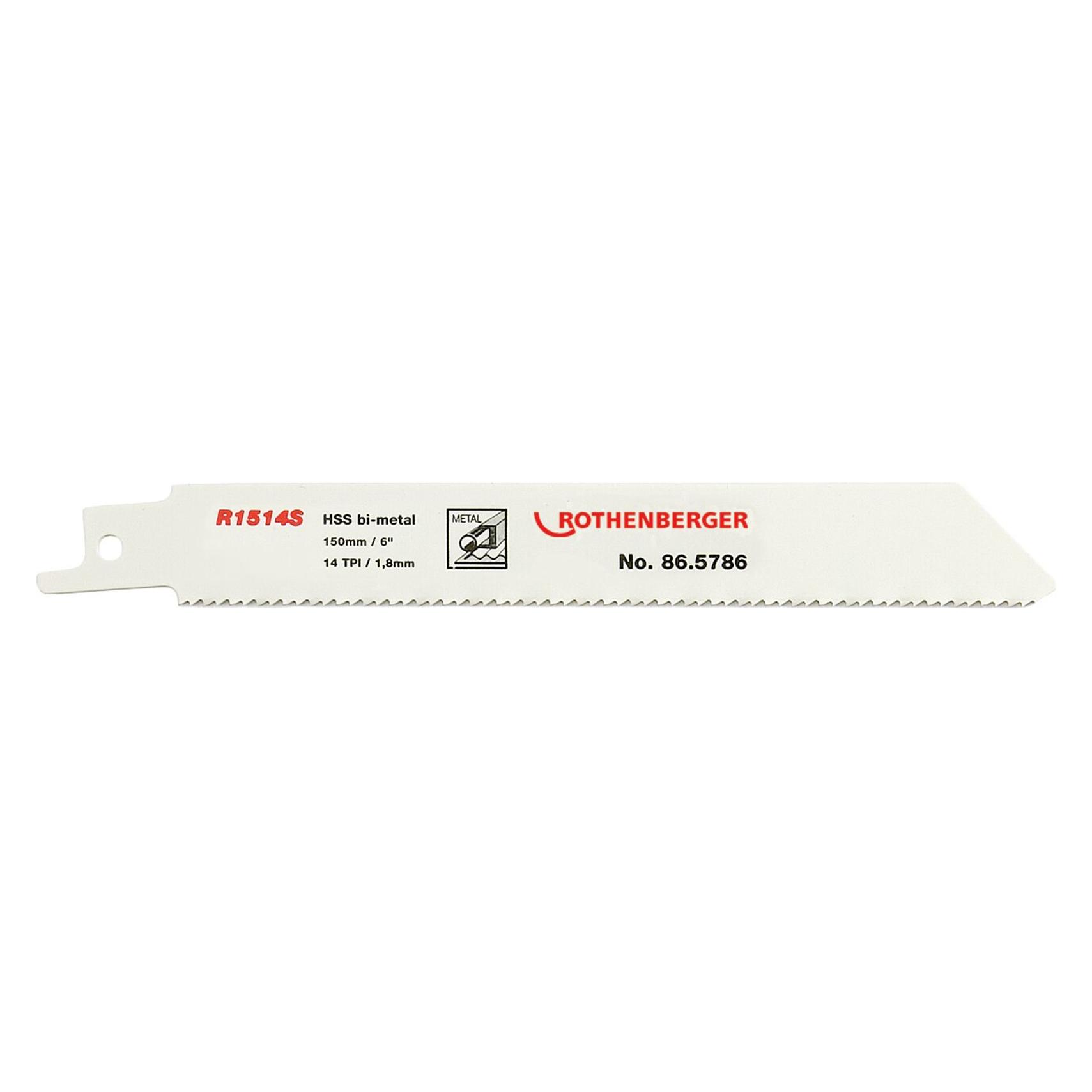 Rothenberger Universal-Sägeblatt, 150x20x0,9, 14 TPI (5er-Pack) (865786)