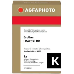 Agfaphoto, Druckerpatrone, kompatibel mit Brother LC426XLBK (BK)