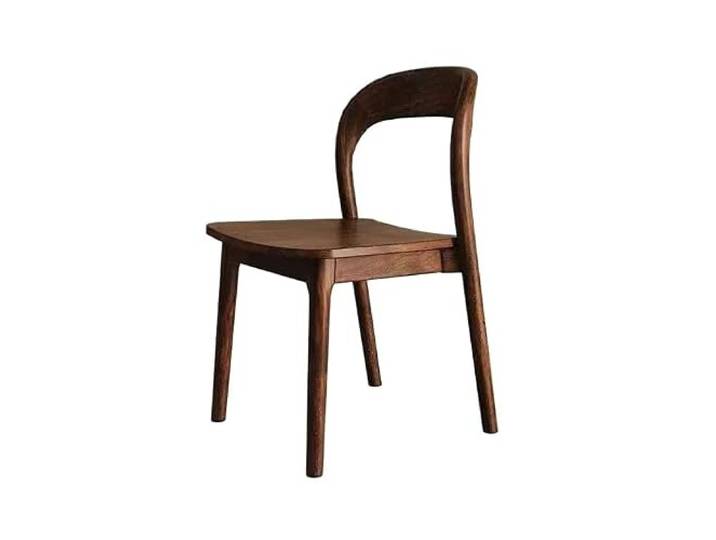 DIANXI Lounge-Sessel Skandinavischer Stuhl, Esszimmerstuhl for den Haushalt, Restaurantstuhl mit Rückenlehne, einfacher Schreibtischstuhl aus Holz, Goya-Stuhl