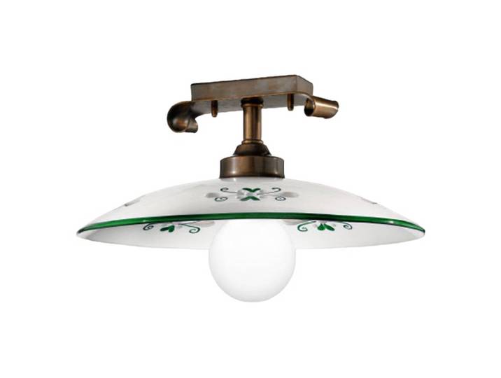Cremasco Deckenlampe BASSANO, dimmbar, bronze / altmessing, für Wohn- / Esszimmer, Messing, Landhaus / Rustikal, Deckenlampe