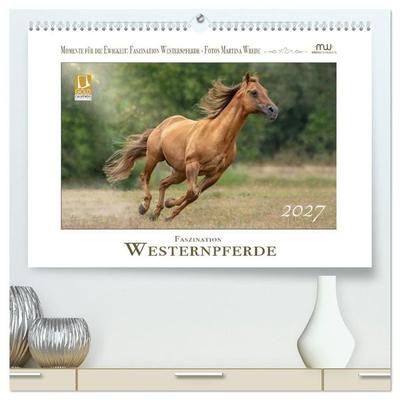 Faszination Westernpferde (hochwertiger Premium Wandkalender 2027 DIN A2 quer), Kunstdruck in Hochglanz