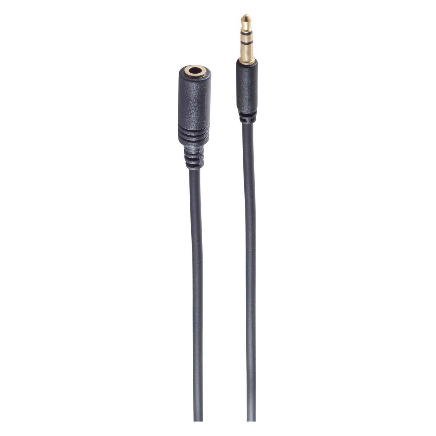 Shiverpeaks BASIC-S--Super Slim Klinkenverlängerung -- 3,5mm Stereo Mini-Stecker auf 3,5mm Stereo Mini-Kupplu (1.50 m) (BS33982-S)