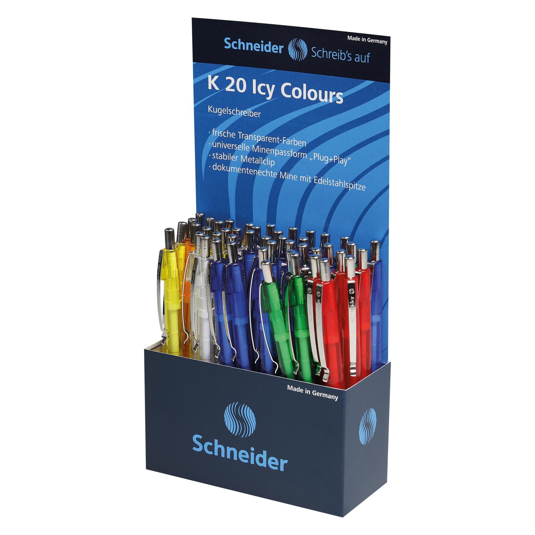 Schneider Display Kugelschreiber Icy Colours (45x) (2793)