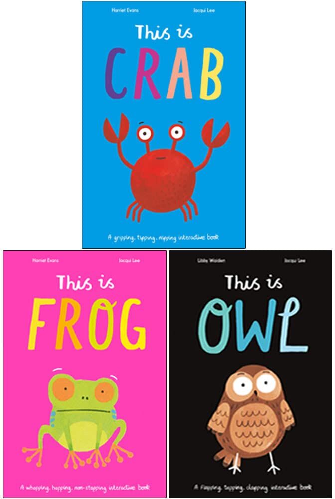 Caterpillar Jacqui Lee 3 Books Collection Set (This is Crab, This is Frog & This is Owl)