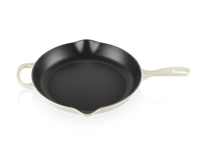 Le Creuset LS2024-30716 charakteristische Eisen-Bratpfanne mit Griff, 29,8 cm, Biaserfarbe