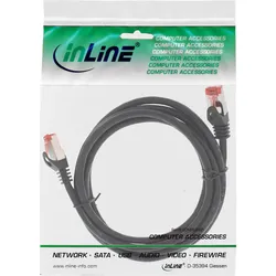 InLine® 73612X Crossover Patchkabel, S/FTP, Cat.6, schwarz, 1,5m