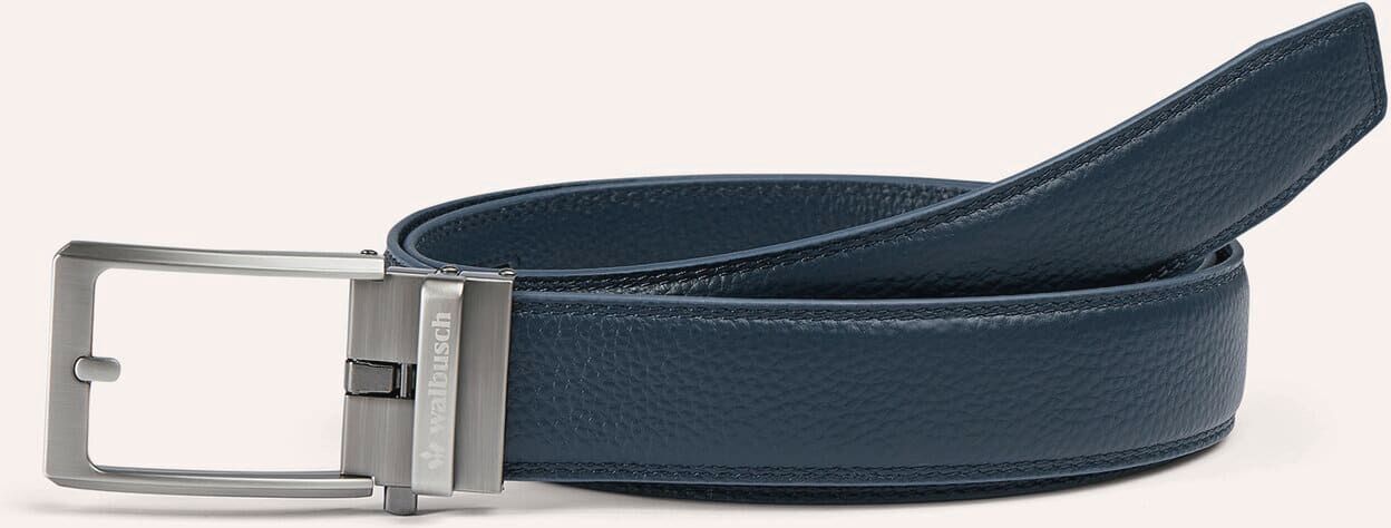 Walbusch Automatikgürtel Quick-release, , Farbe Blau, 125 cm, stufenlos verstellbar hochwertige Metallschließe Herren