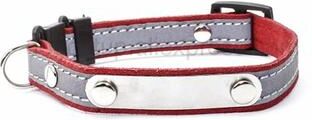 Uplift Essentials Reflective Personalized Kitten ID Collar red