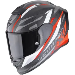 Scorpion Exo, Motorradhelm, Scorpion Exo-R1 Evo Carbon Air Runner Integralhelm Matt-Schwarz / Rot XXL (XXL)