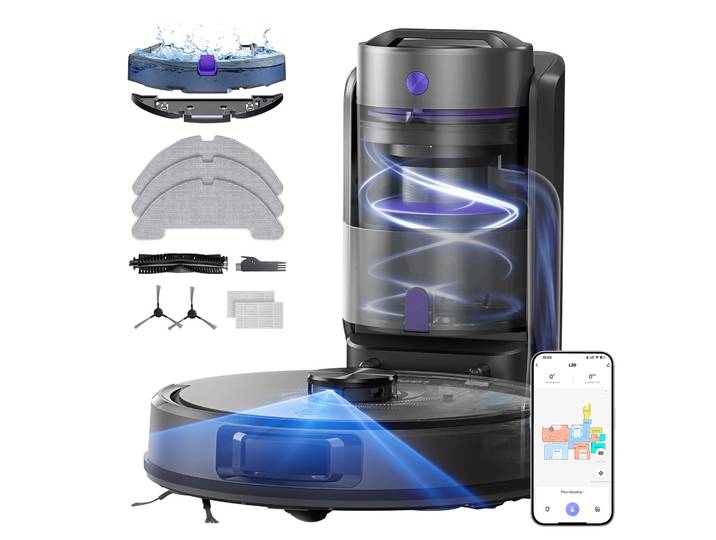 Aspirateur Robot Laveur 10\,000pa – Station De Vidange Automatique – Navigation Lidar – Nettoyage Intelligent Avec Contrôle Vocal – Laresar