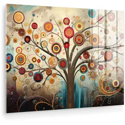 ACRYLGLASBILD Baum - Baum des Lebens - Farbe 80x60 cm