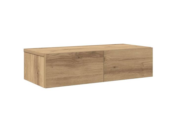 vidaXL Wandregal Mit Schubladen Artisan-Eiche 60/26,5/15 Cm, Braun, 26.5x15x60 cm, Wohnzimmer, Regale, Wandregale