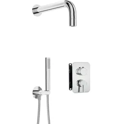 Neuesbad Serie 600 Oberfläche: chrom Unterputz Dusch-Set NB1BXYZ0QSM1